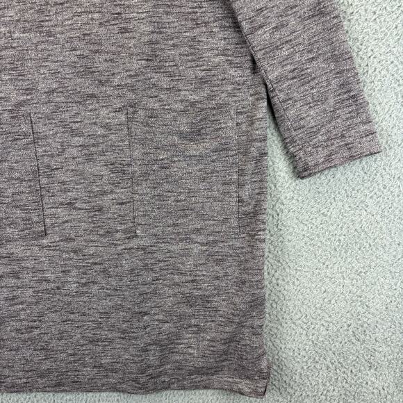 J Jill Pure Jill Dress Medium Lagenlook Minimalist Career Cowl Neck Knit Pockets - Picture 4 of 9